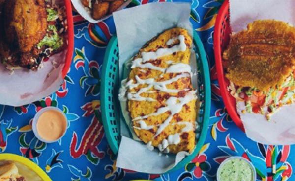 venezuelan food in baskets