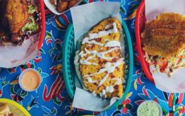 venezuelan food in baskets